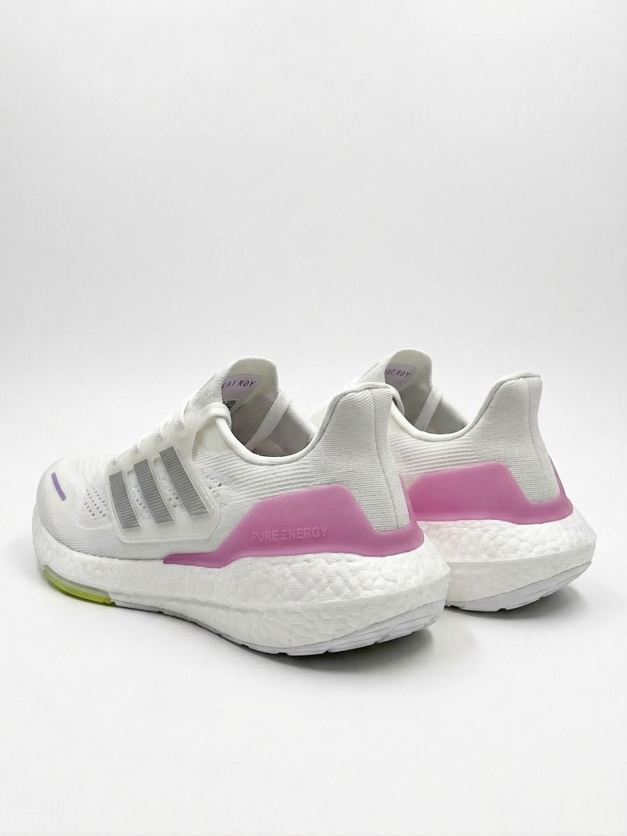white with pink